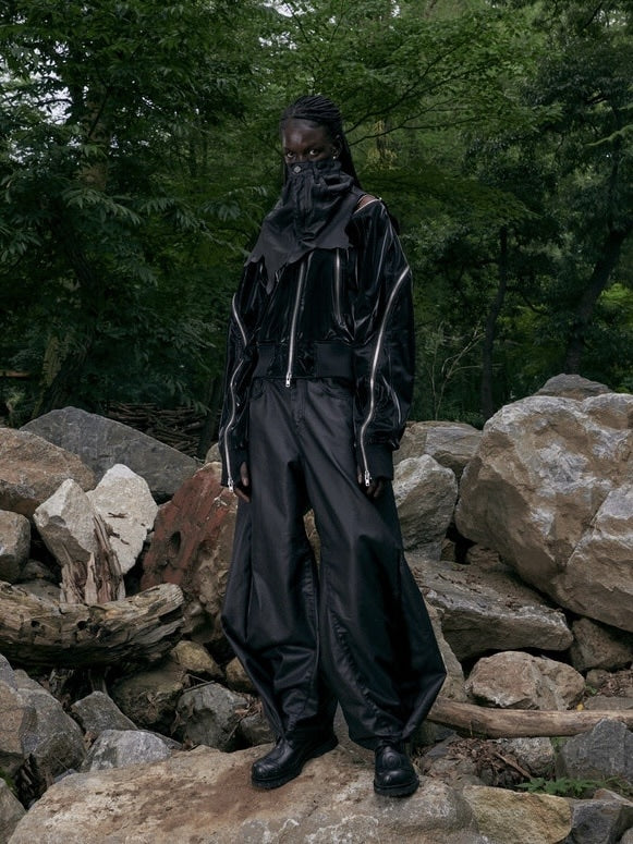 【SURGERY】surgery double folding over wide baggy jeans / 【サージェリー】オーバーサイズワイドバギーデニムパンツ