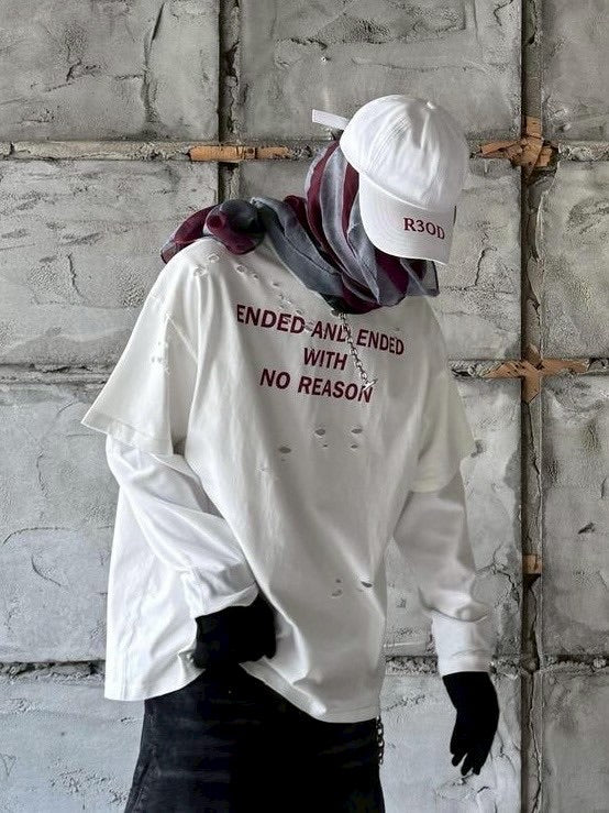 【roaringrad】DAMAGE LETTERING T-SHIRTS / 【ロアリングラド】ダメージロゴ半袖Tシャツ