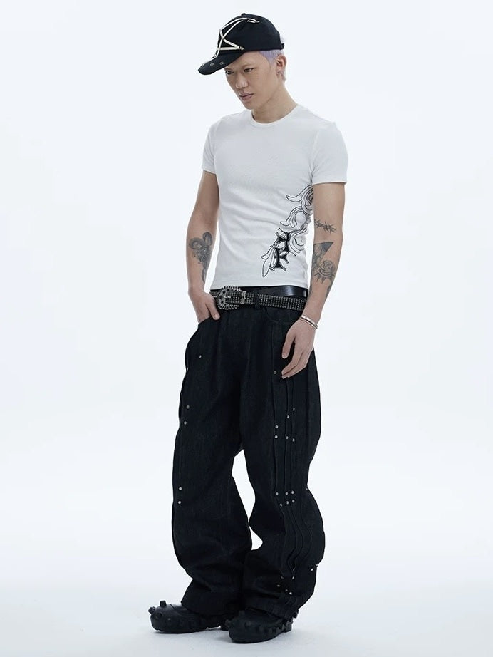 【DND4DES】HONEYSUCKLE CROSS T-SHIRT