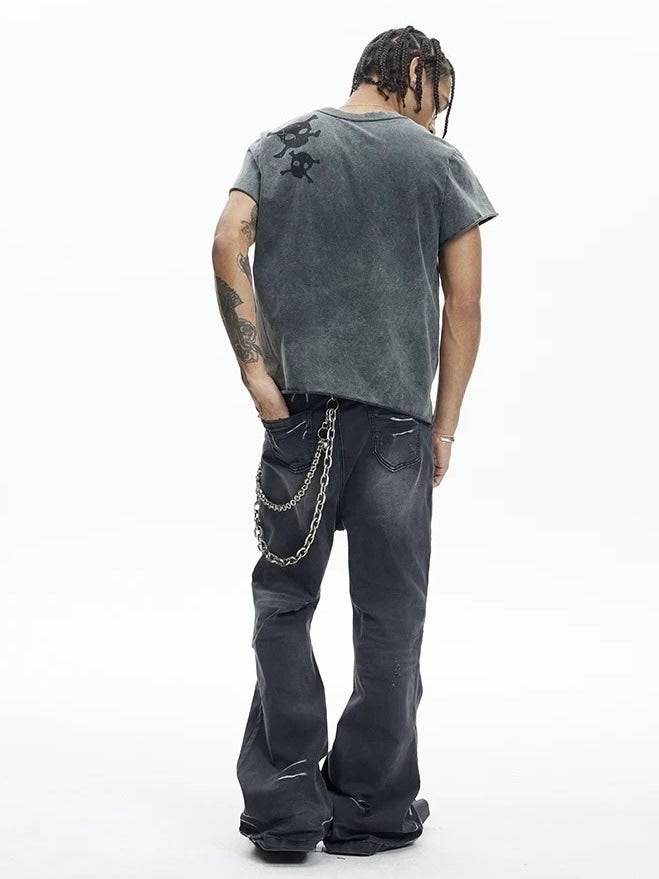 【DND4DES】SKULL WAISTCOAT T-SHIRT