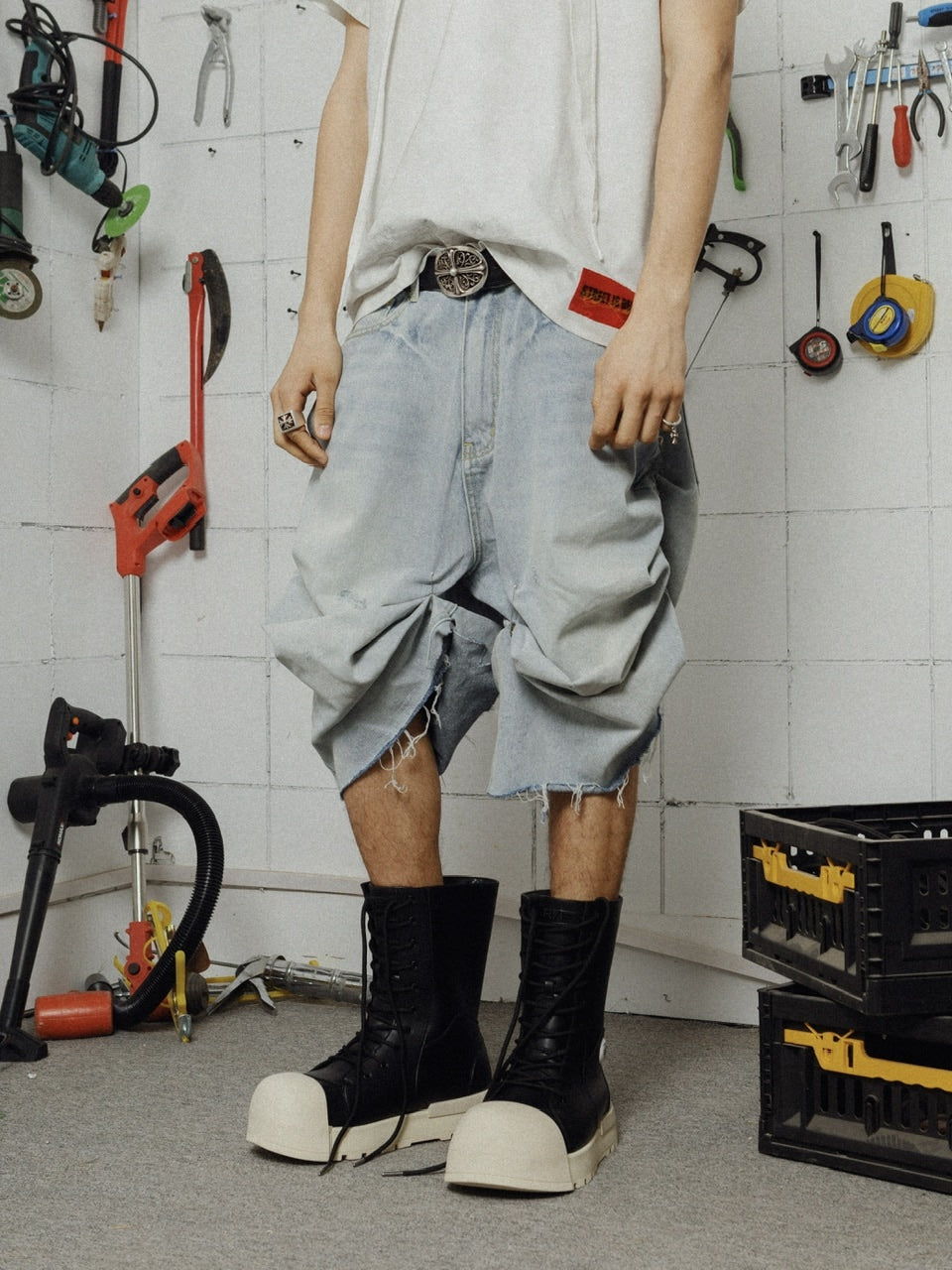 【F.V.V.O】R/F 1.0 IRONCLAD BEETLEPU BOOTS - MID TOP / 【フリーワールドオーダー(エフヴィーヴィーオー)】スニーカーライクミドルブーツ