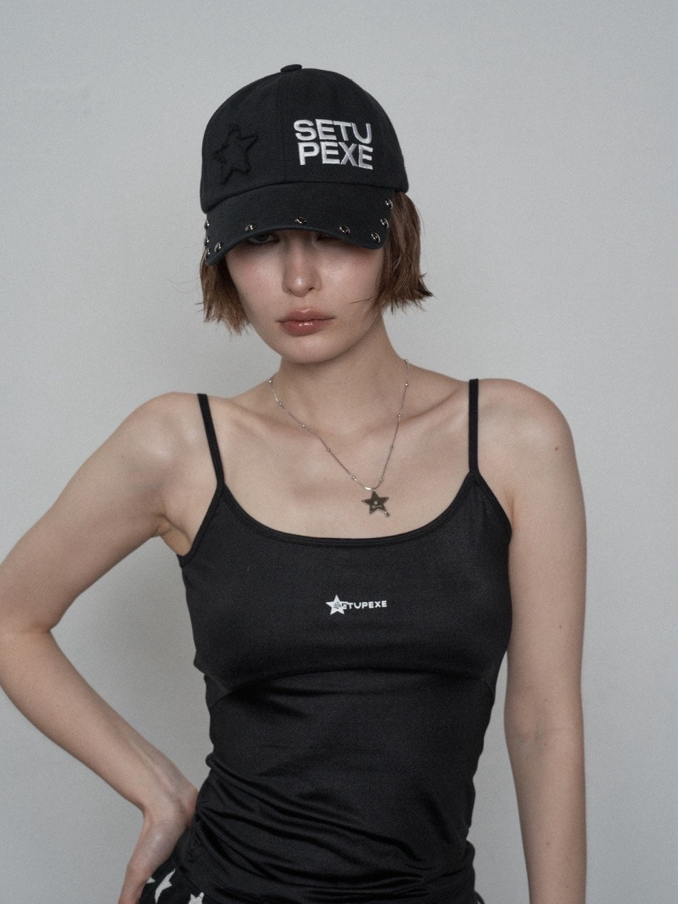 【SETUP‐EXE】STUDDED LOGO BALL CAP / 【セットアップエグゼ】スタッズロゴボールキャップ