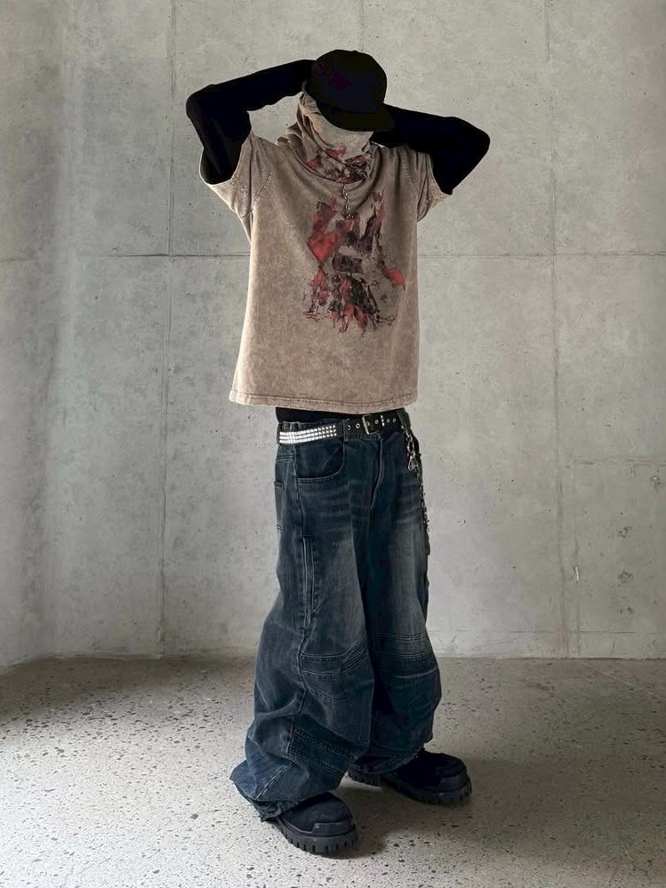 【roaringrad】CRUSADER WASHED OVER T-SHIRT / 【ロアリングラド】クルセイダーウォッシュドオーバー半袖Tシャツ