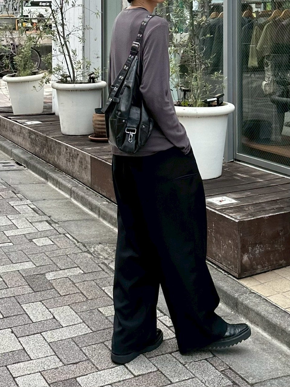 大阪店WEB限定受注制【Chikashitsu +】vintage eyelet shoulder bag / 【チカシツプラス】ビンテージアイレットショルダーバッグ