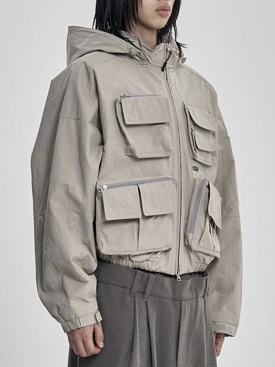 【AJOBYAJO】Cargo Nylon Short Jacket / 【アジョバイアジョ】カーゴナイロンショートジャケット