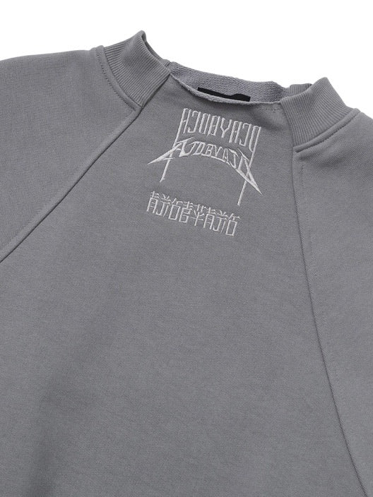 【AJOBYAJO】Raglan High Neck Arch Logo Sweatshirt / 【アジョバイアジョ】ラグランハイネックアーチロゴスウェットシャツ