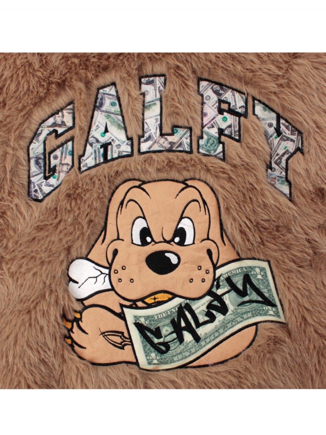 【GALFY】お金大好きファーブルゾン / 【ガルフィー】ロゴプリントファーブルゾン