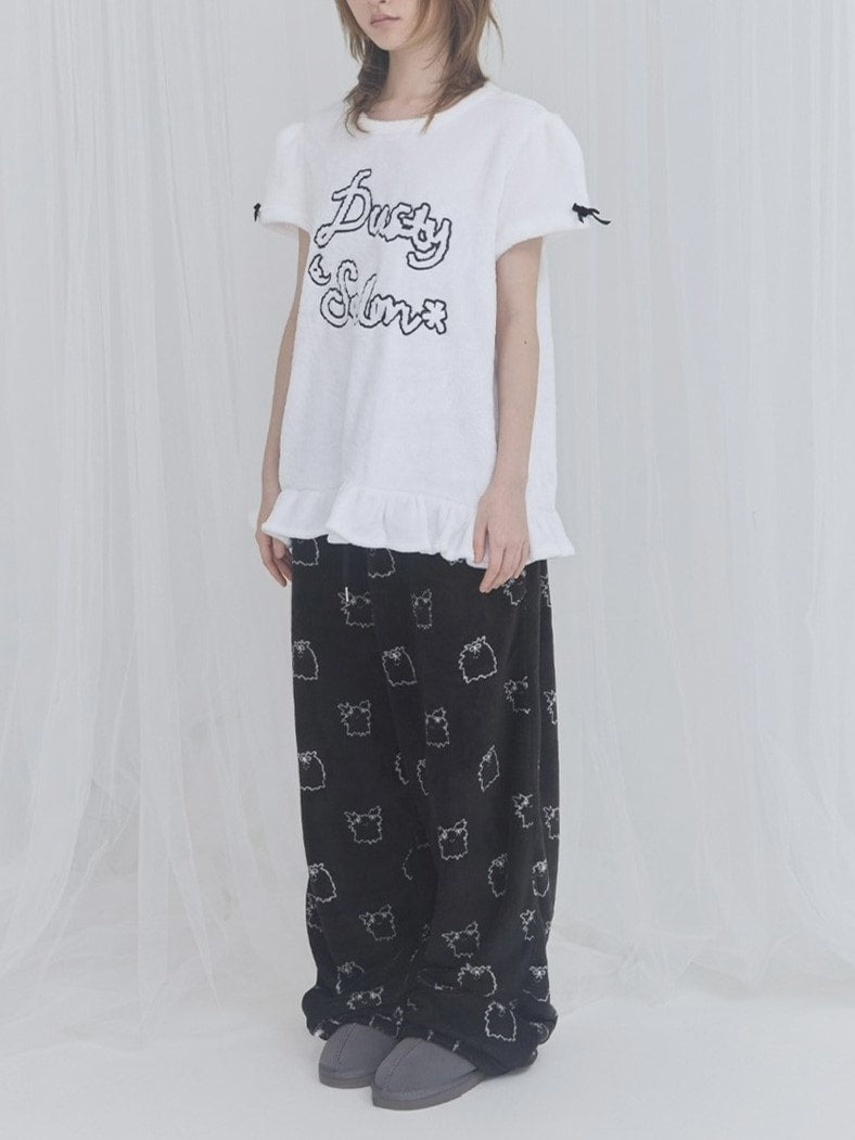 【FANCY X DUSTY】Zzz DUSTY SALON PAJAMA TOP / 【ファンシー X ダスティ】ZzzダスティーサロンパジャマTシャツ半袖ルームウェア