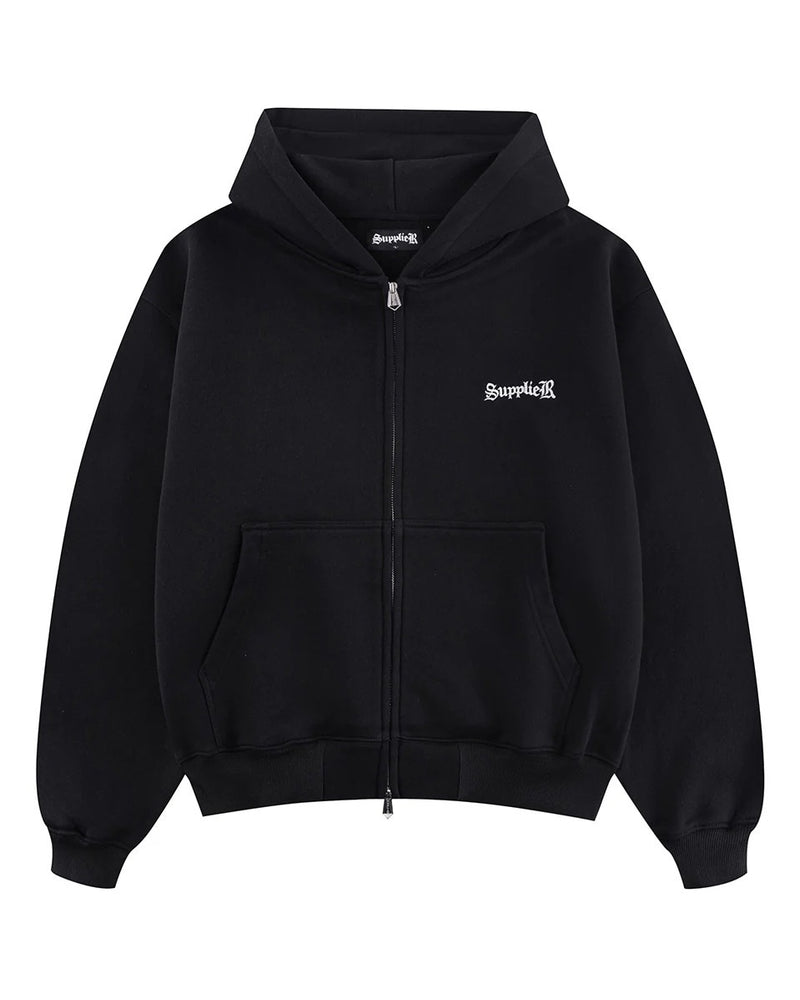 【SUPPLIER】Cross Zip Hoodie (New Silhouette) / 【サプライヤー】クロスロゴジップアップパーカー