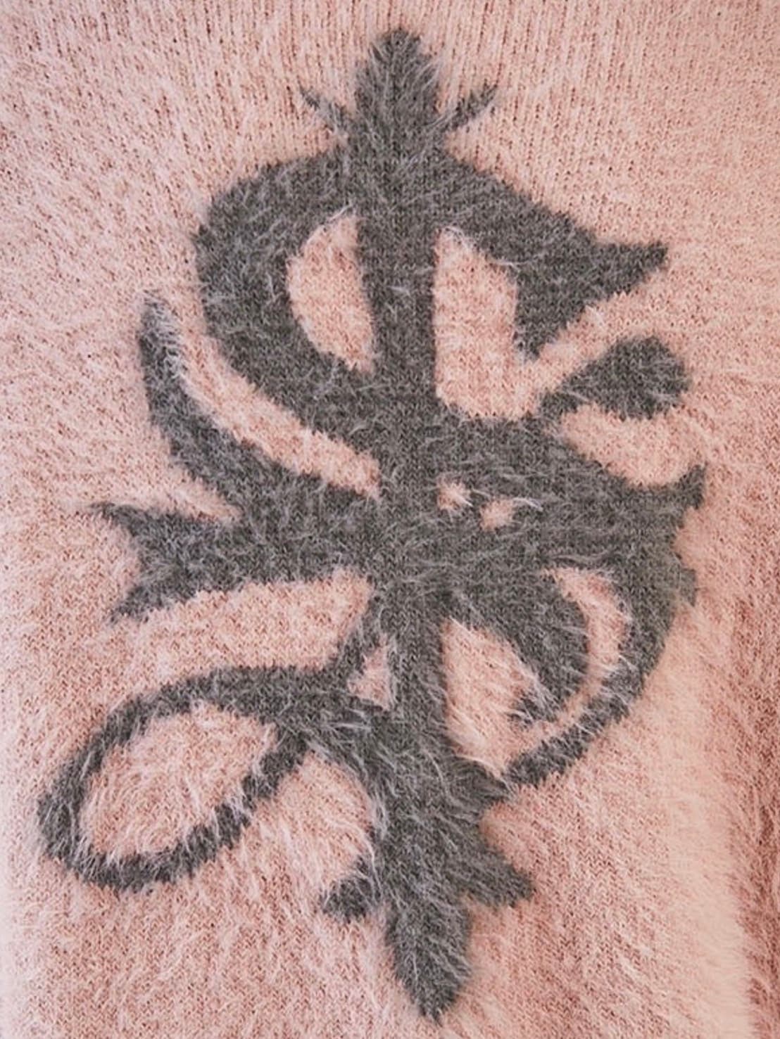 【SUPPLIER】Cross Shaggy Knit / 【サプライヤー】クロスロゴシャギーニット