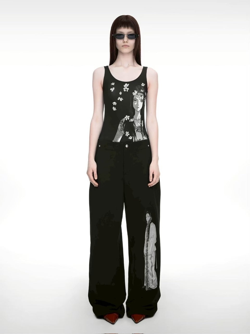 【NACHE】DRAWING SWEAT PANTS (UNISEX)