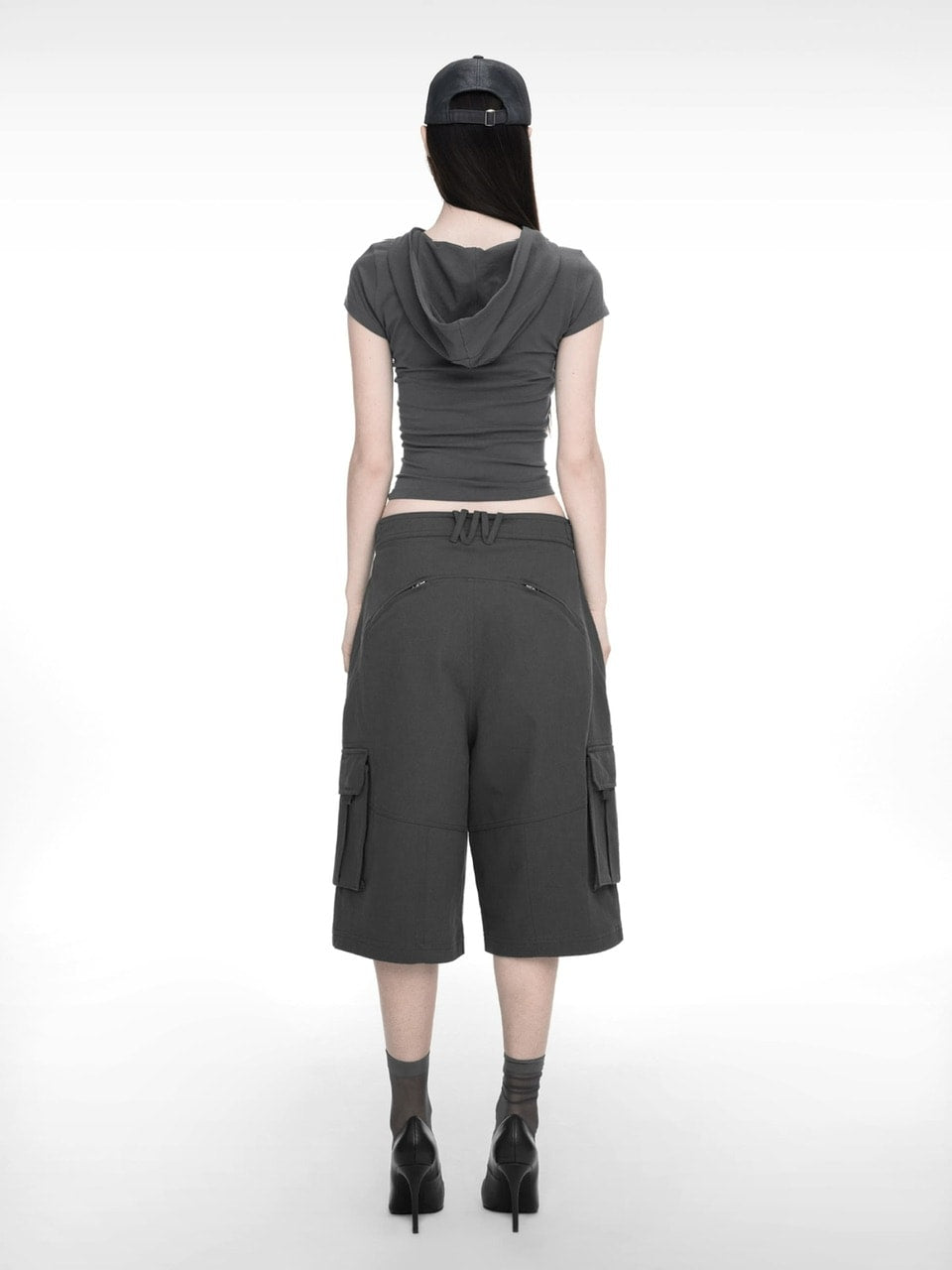 【NACHE】WIDE CARGO HALF PANTS (UNISEX)