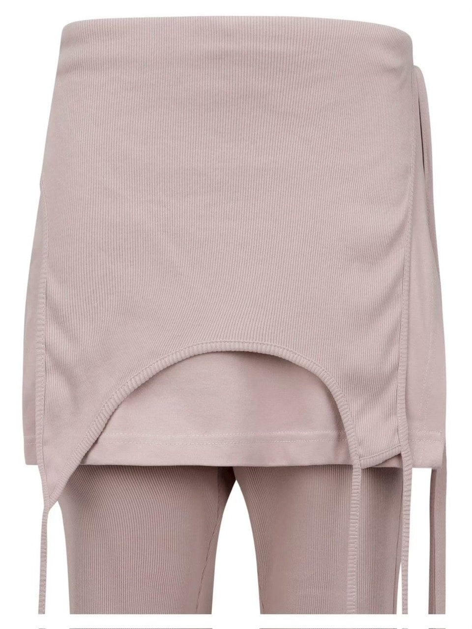 【NACHE】MIXED LAYERED SKIRT PANTS