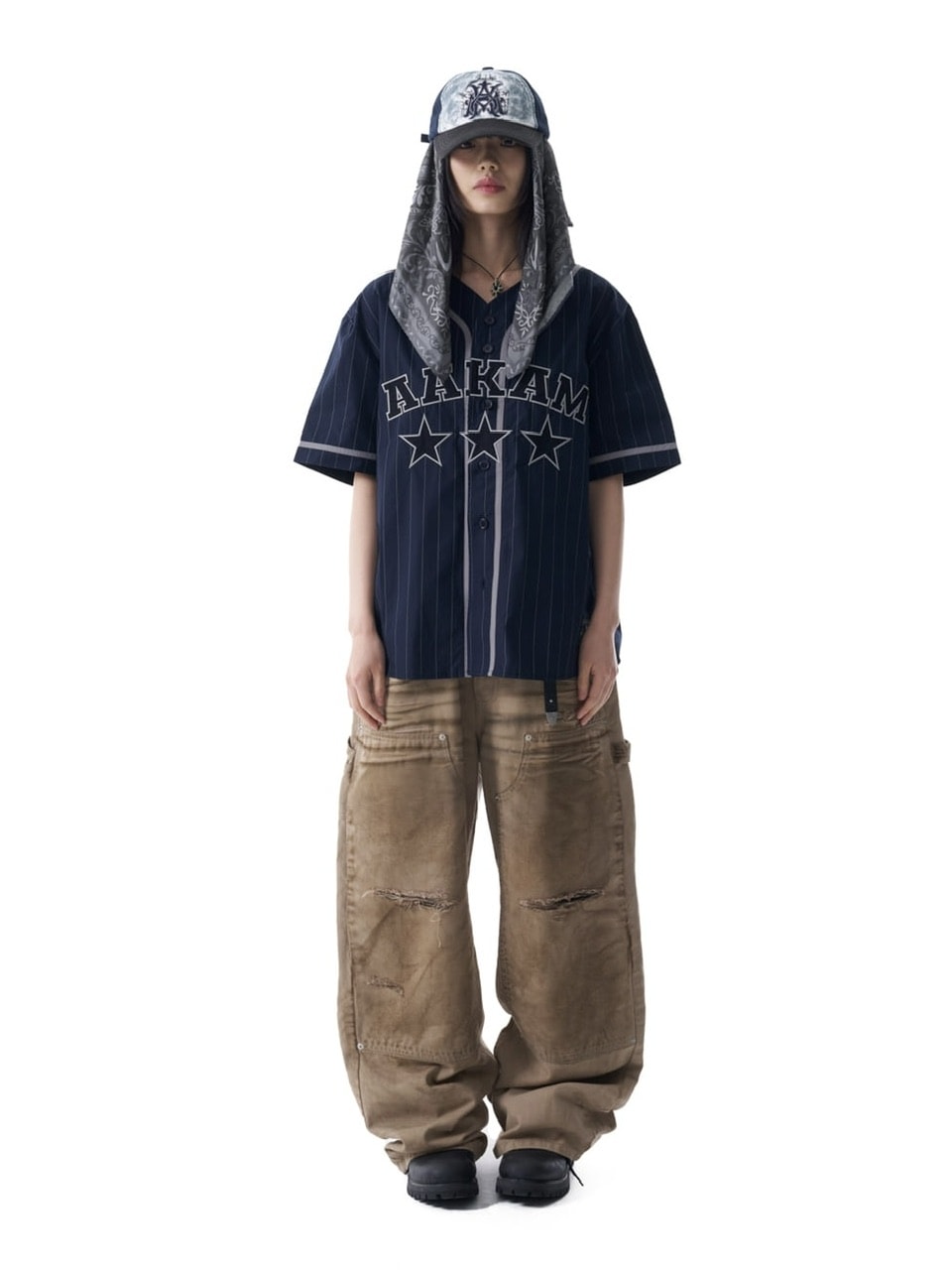 【AAKAM】Cotton Baseball Jersey