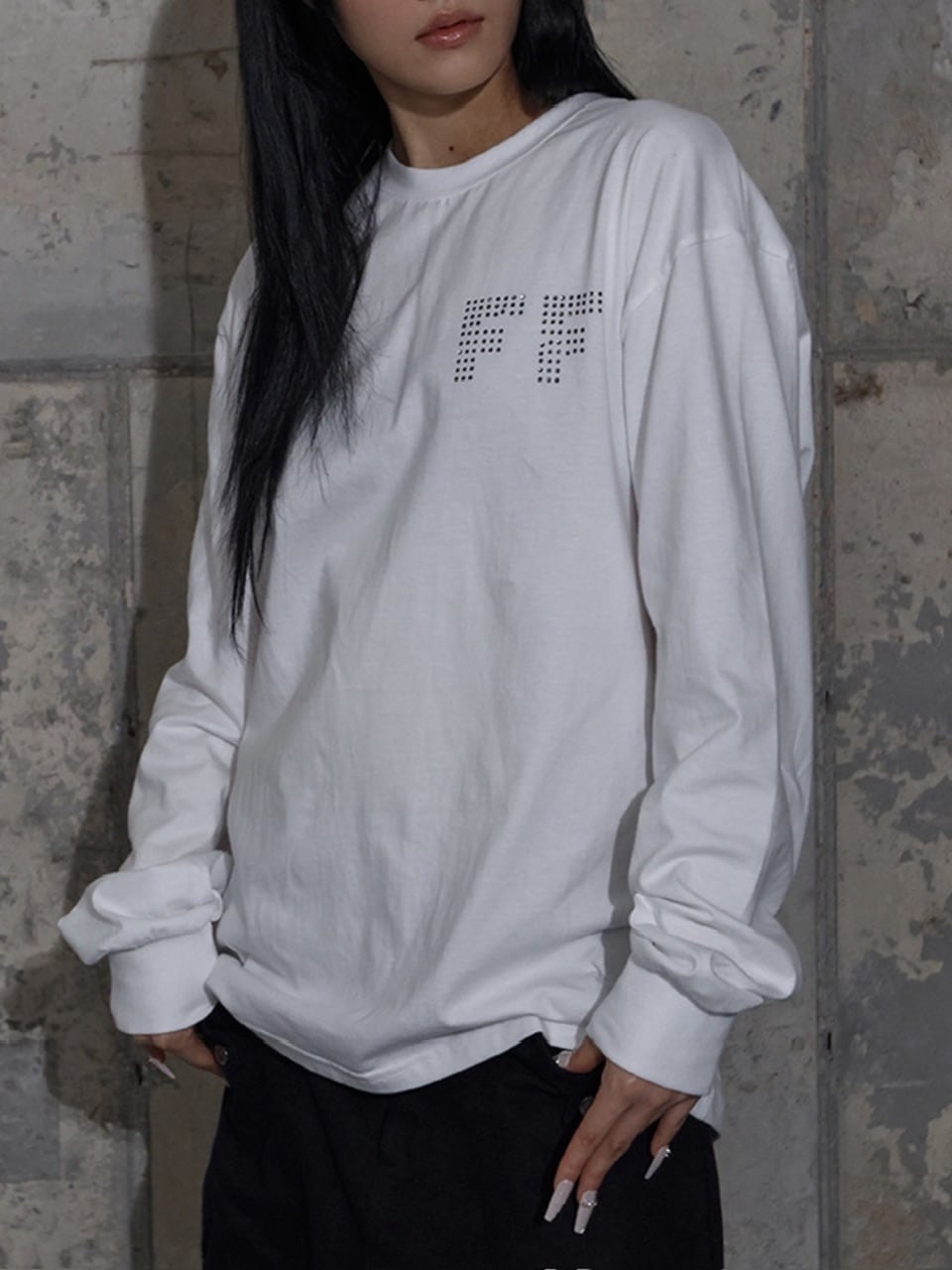 【FANCY CLUB】FF LETTERING LONG SLEEVE / 【ファンシークラブ】ＦＦレタリング長袖Ｔシャツ