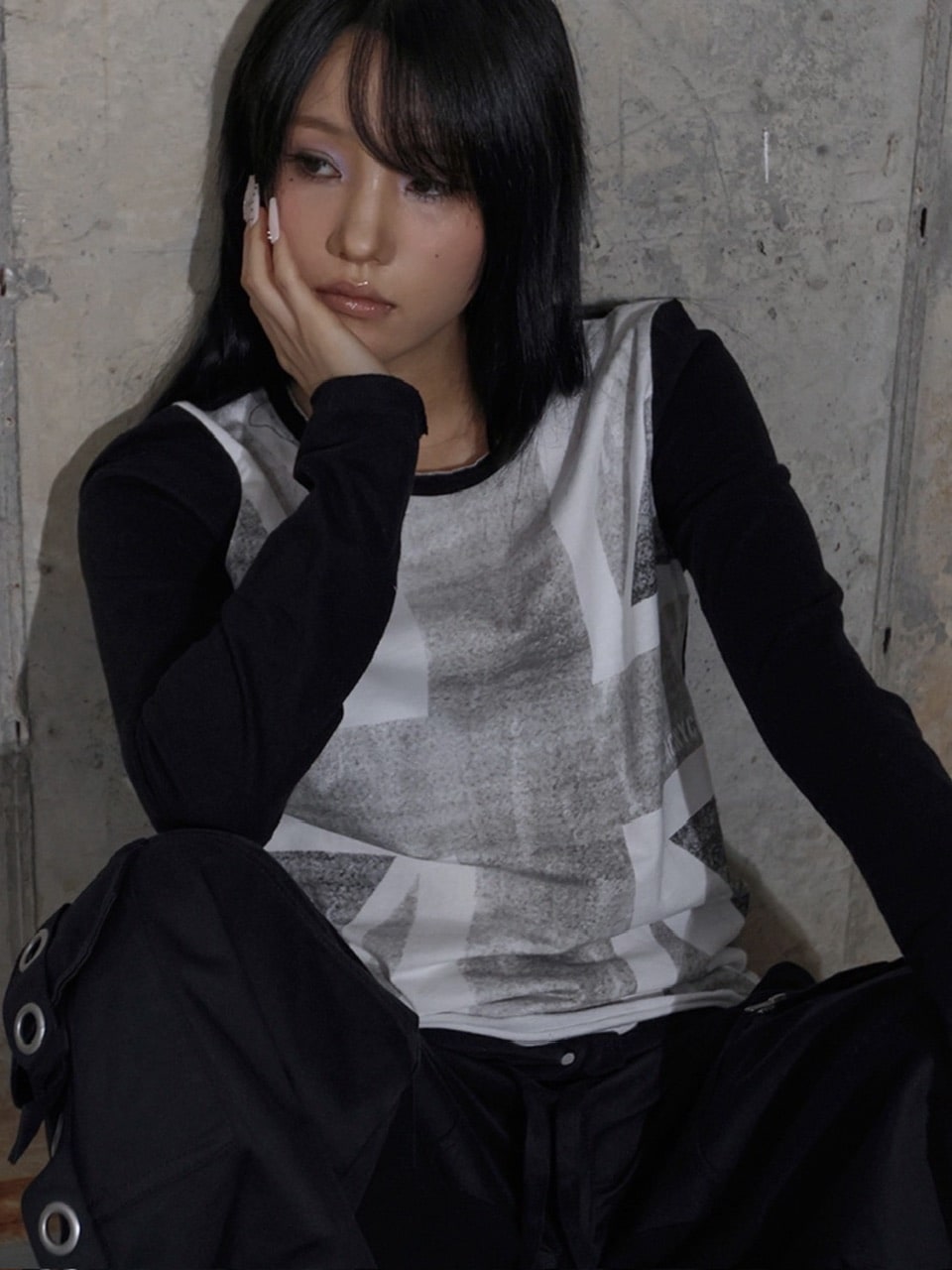 【FANCY CLUB】UNION JACK LONG SLEEVE / 【ファンシークラブ】ユニオンジャック長袖Ｔシャツ