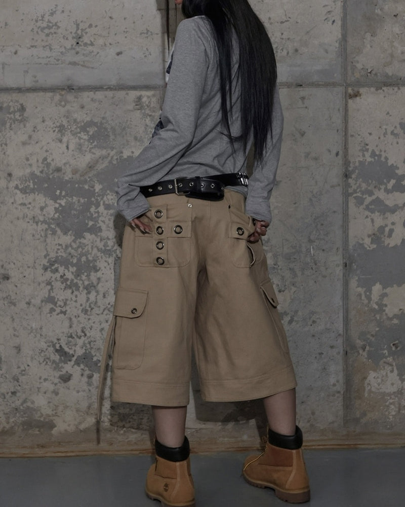 【FANCY CLUB】CROSS POCKET BERMUDA PANTS / 【ファンシークラブ】クロスポケットバミューダパンツ