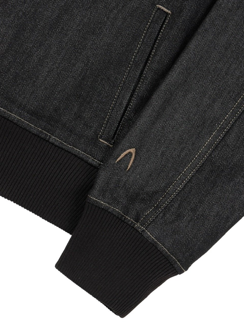 【AAKAM】Banding Denim Zip-Up Jacket