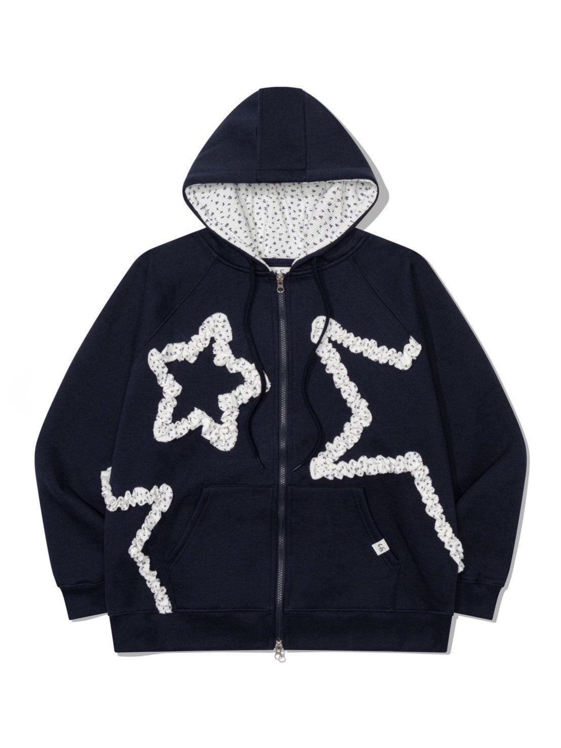 12/21 20:00 再販【Uglyshadow】FLOWER STAR HOODED ZIPUP