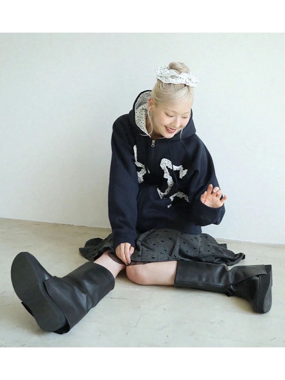 12/21 20:00 再販【Uglyshadow】RIBBON MIDI SKIRT