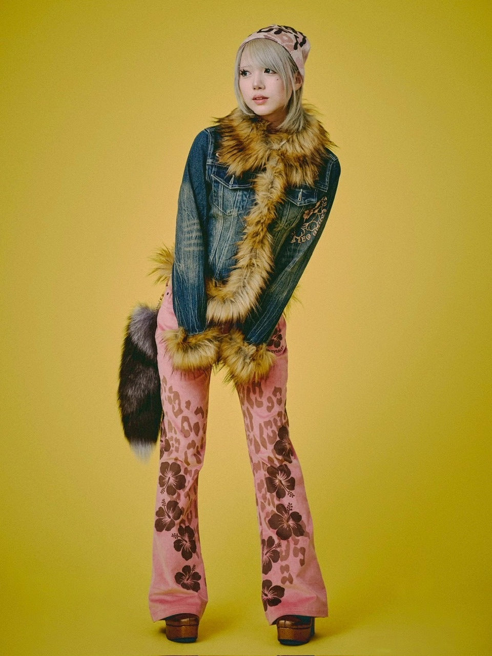 【GALFY】ぎゃるちゃんファーデニムJKT