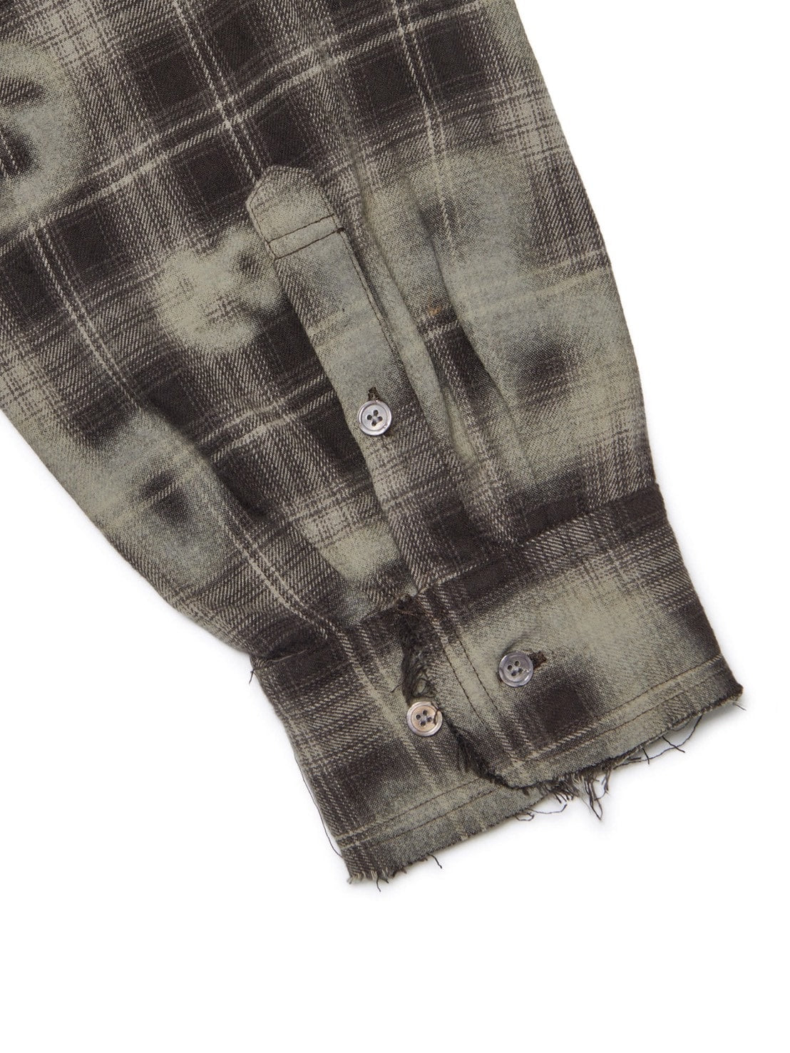 【AAPE X NOMANUAL】AAPE X NOMANUAL SPRAYED SYMBOL CHECK SHIRT