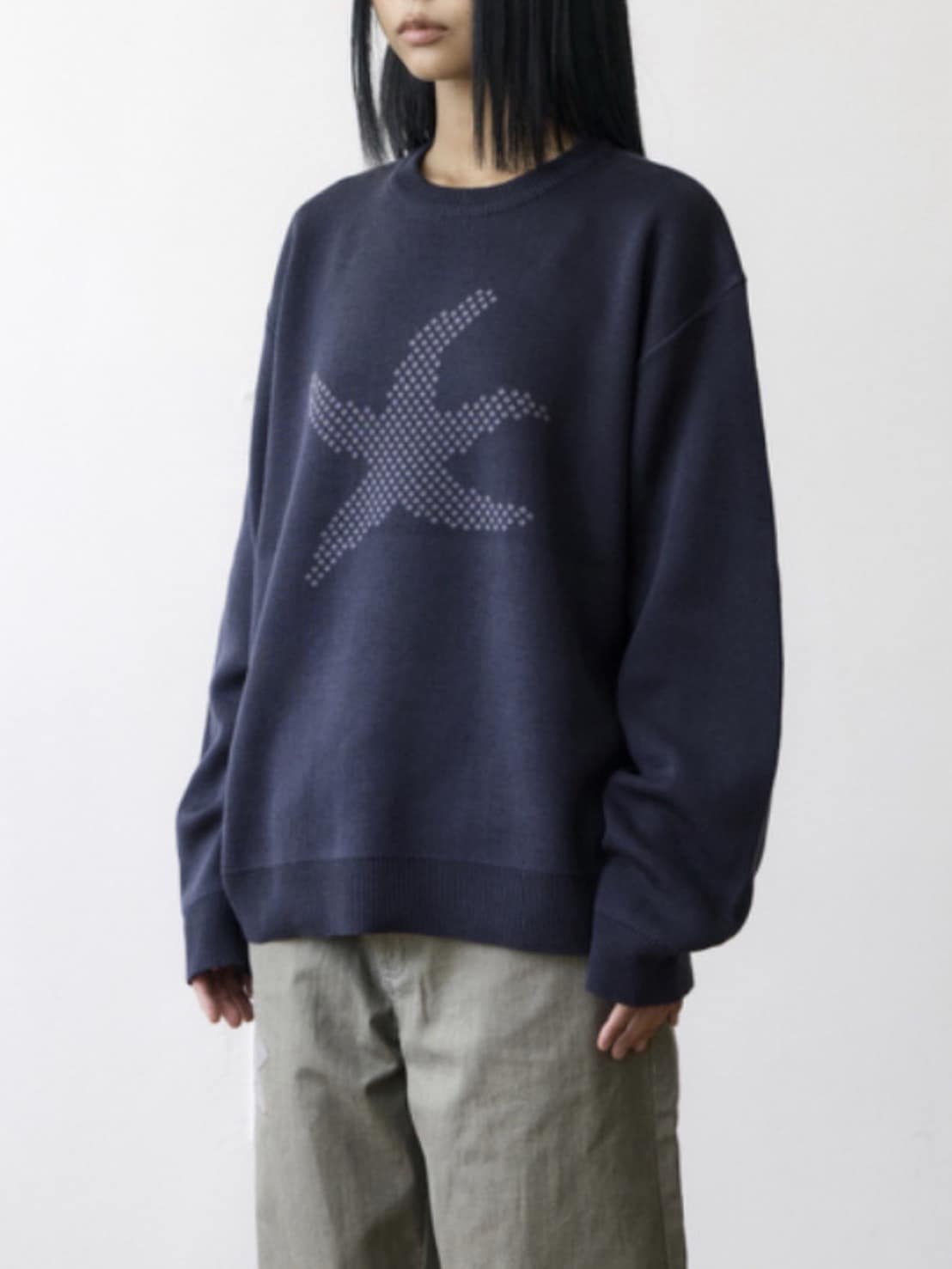【THECOLDESTMOMENT】TCM starfish logo knit
