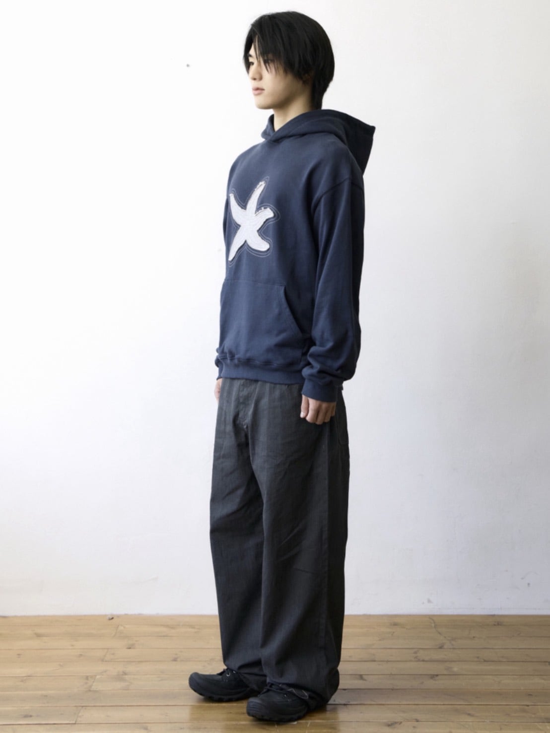 【THECOLDESTMOMENT】TCM starfish contour hoodie