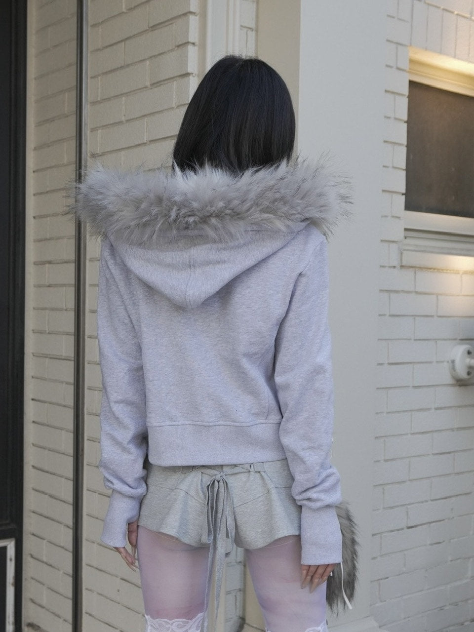 12/20 20:00発売【NOT KNOWING】RIDER FUR HOOD ZIP UP /【ノットノーイング】ライダーファーフードジップアップスウェット