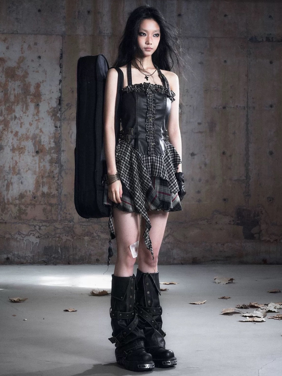 【Cest Nous】Belted Halter Dress / 【セヌー】ベルトホルターフリルワンピース