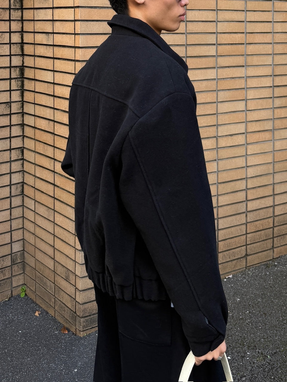 東京店WEB限定受注制【Chikashitsu +】cropped wool zip jacket / 【チカシツプラス】クロップドウールジップジャケット (3color)