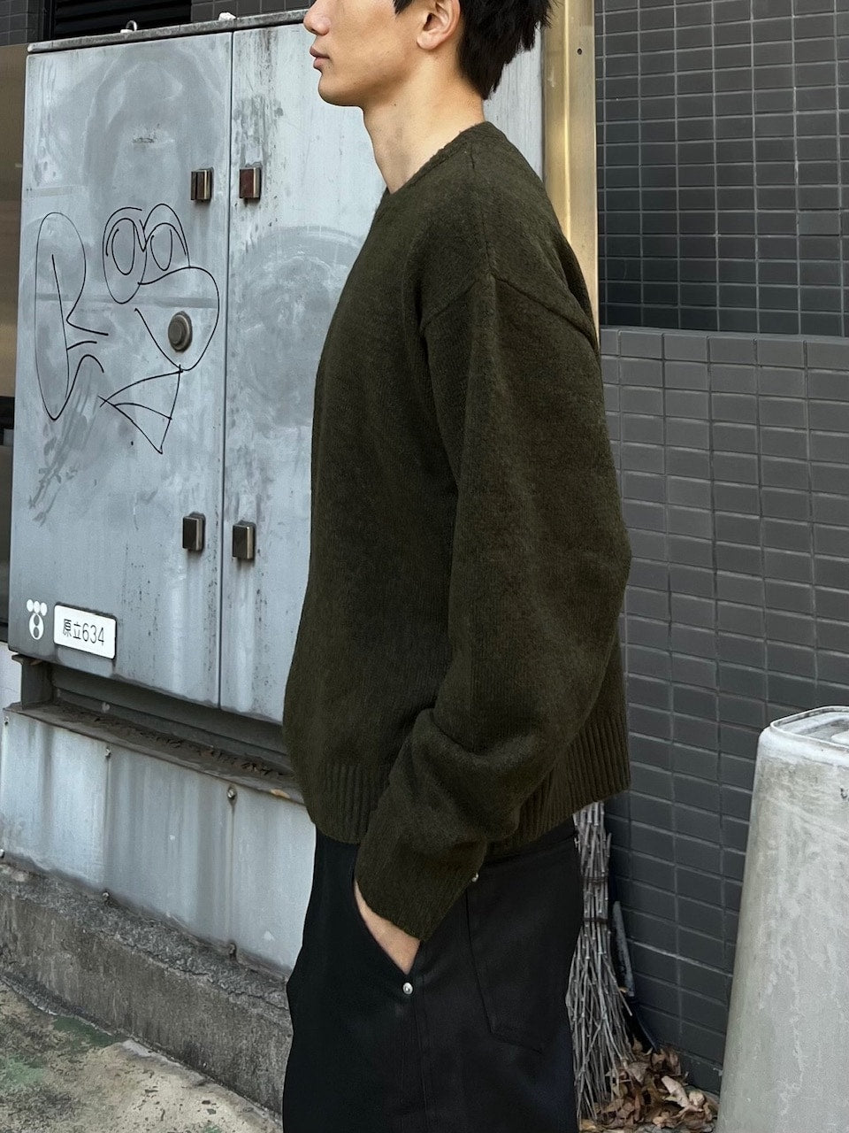 東京店WEB限定受注制【Chikashitsu +】soft touch crew neck knit / 【チカシツプラス】ソフトタッチクルーネックニット (6color)