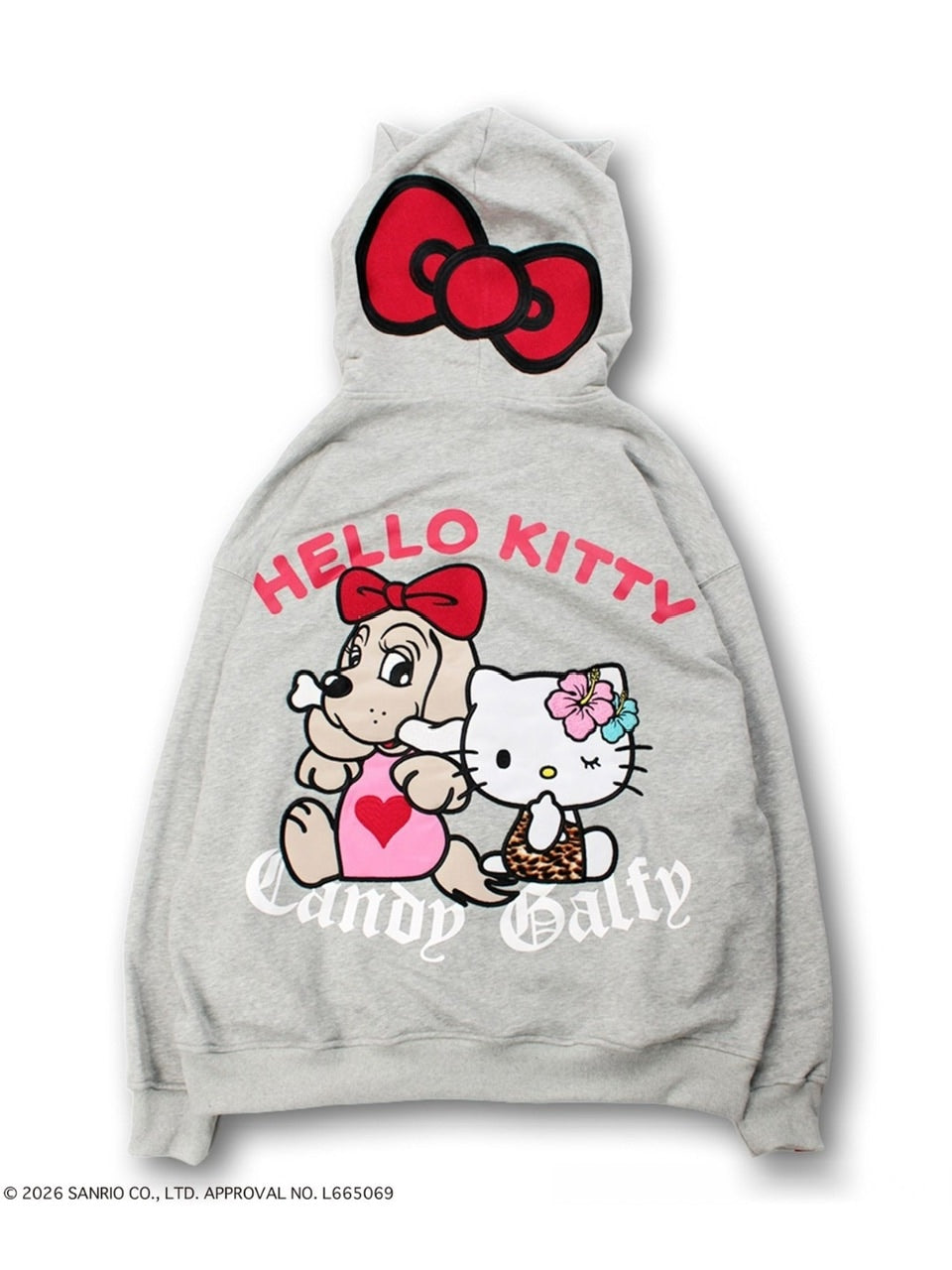 【GALFY×KITTY】仲子パーカー / 【ガルフィー×キティー】キティ猫耳ジップアップパーカー