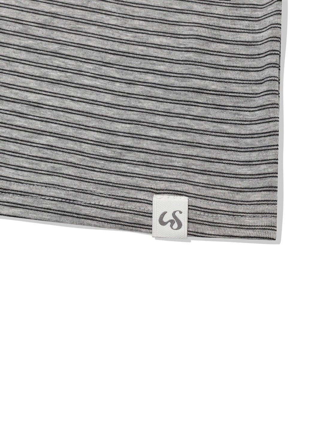 12/21 20:00 発売【Uglyshadow】THIN STRIPED T-SHIRT