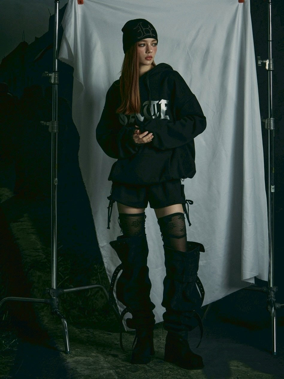 【GATELESS】RHINESTONE LOGO BEANIE / 【ゲートレス】ラインストーンロゴニット帽