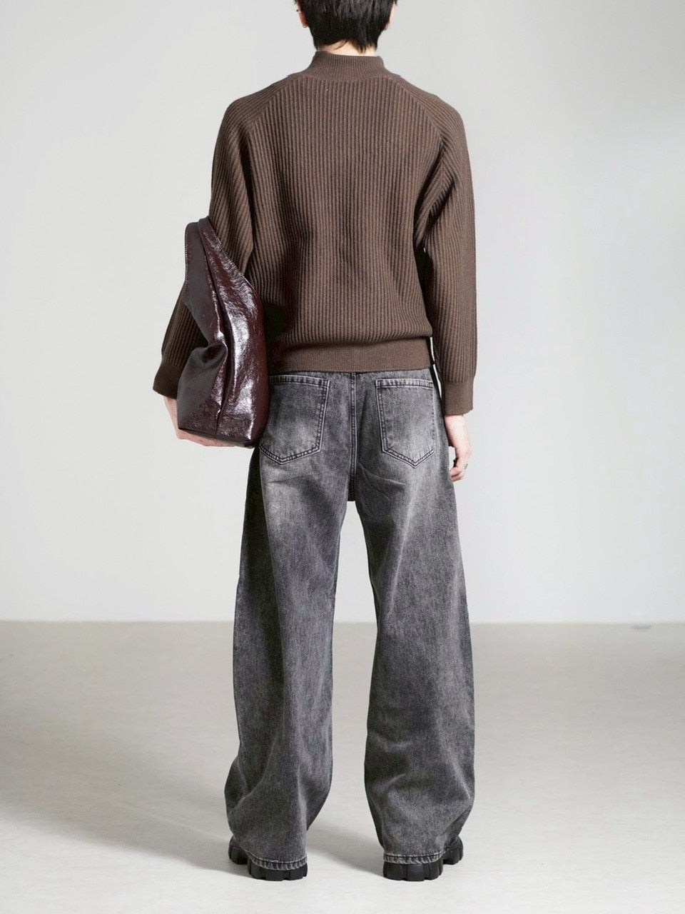 受注制【Chikashitsu +】brush wide leg denim pants / 【チカシツプラス】ブラッシュワイドデニムパンツ (3color)