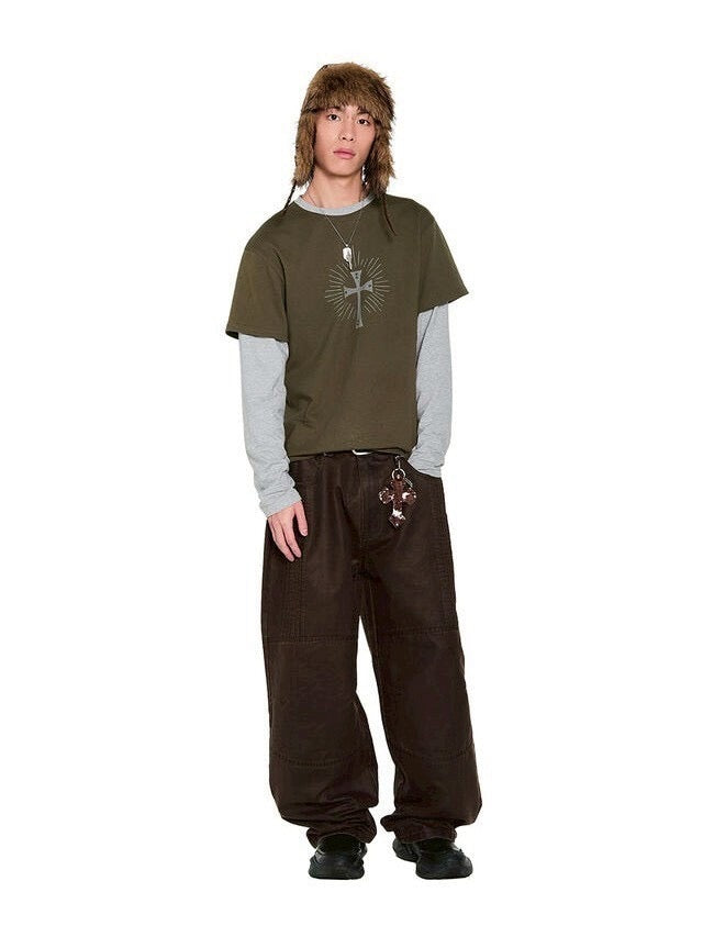 【AAKAM】Biker Leather Earflap Hat