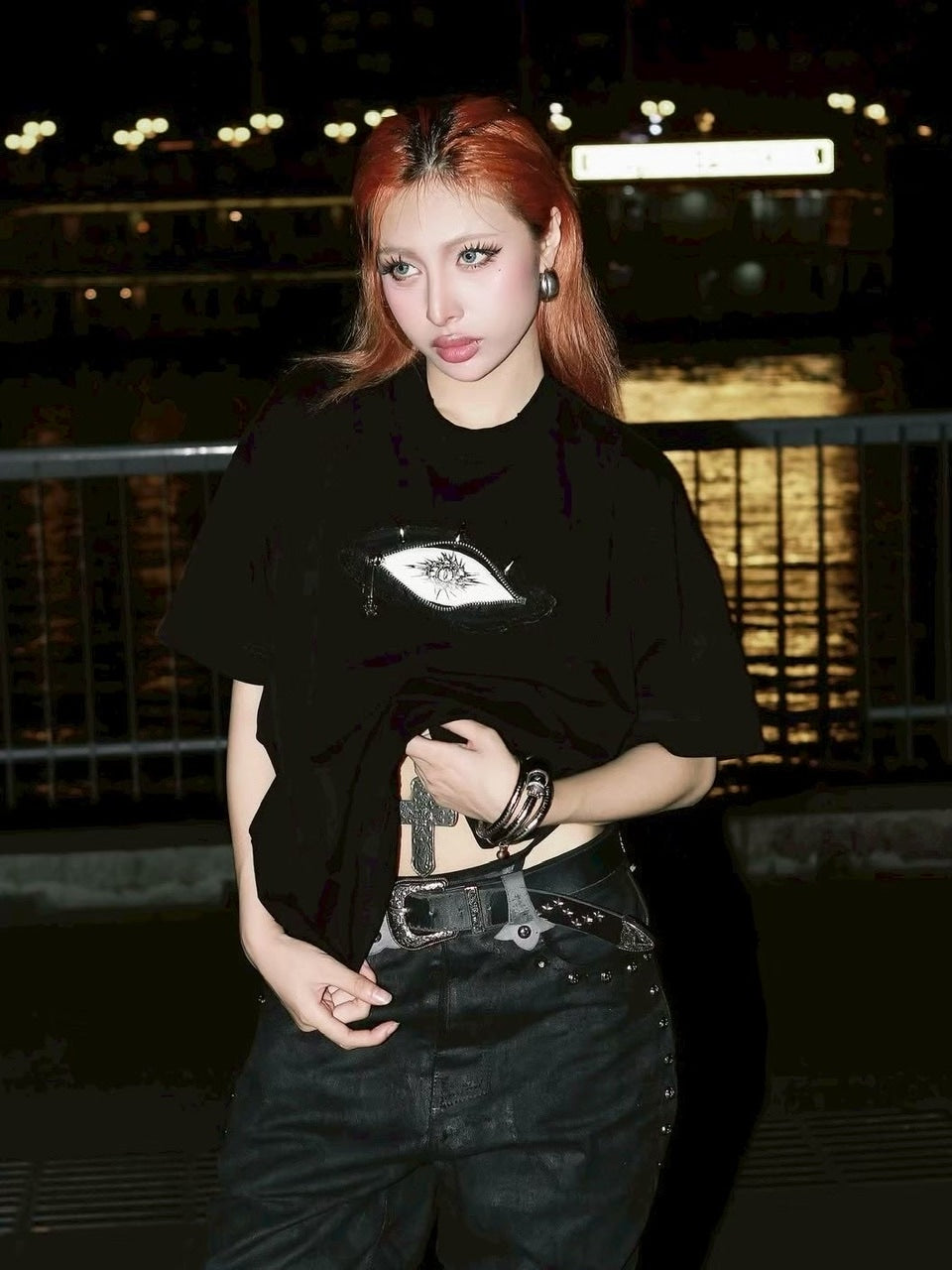 2/28 20:00発売【UNIZ】Monster Zip Eye T-Shirt / 【ユニズ】ジップアイ半袖Tシャツ