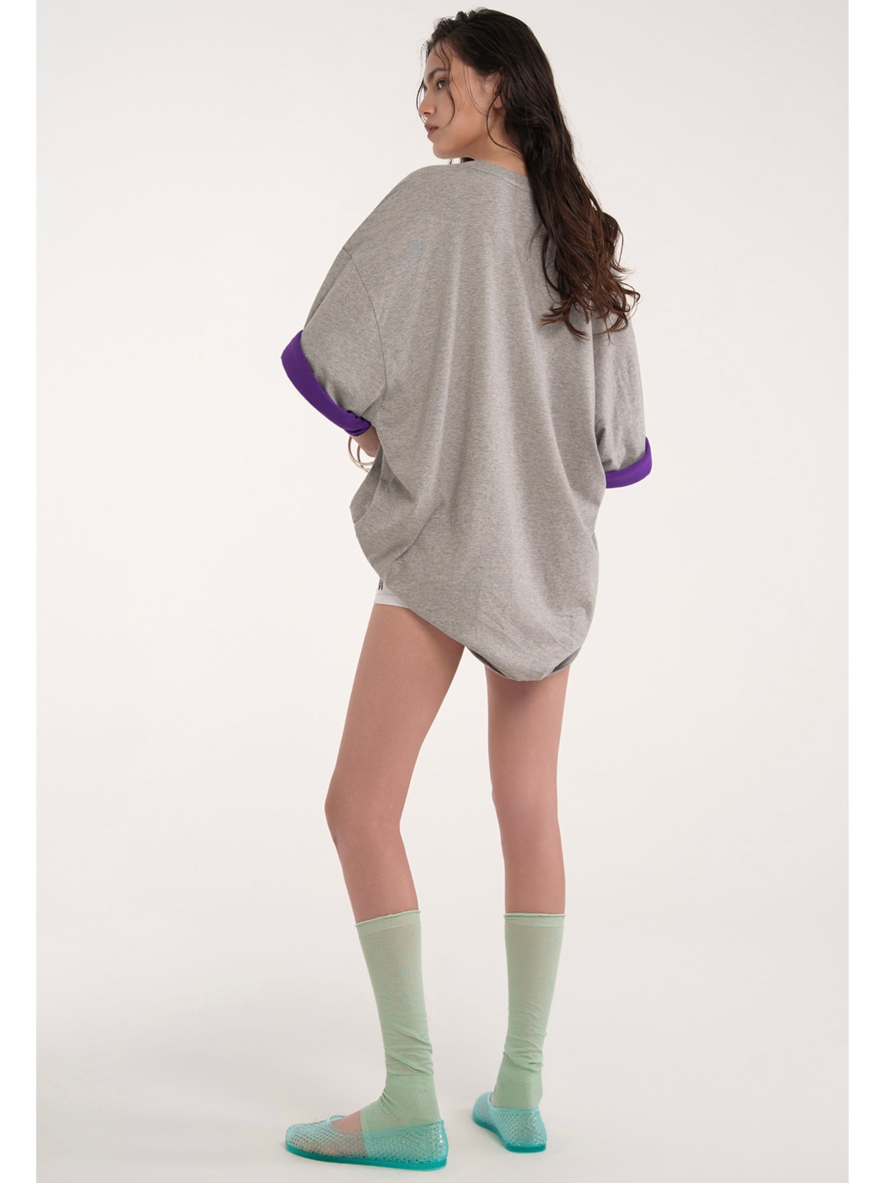 【ESC STUDIO】two sleeve hot t-shirt
