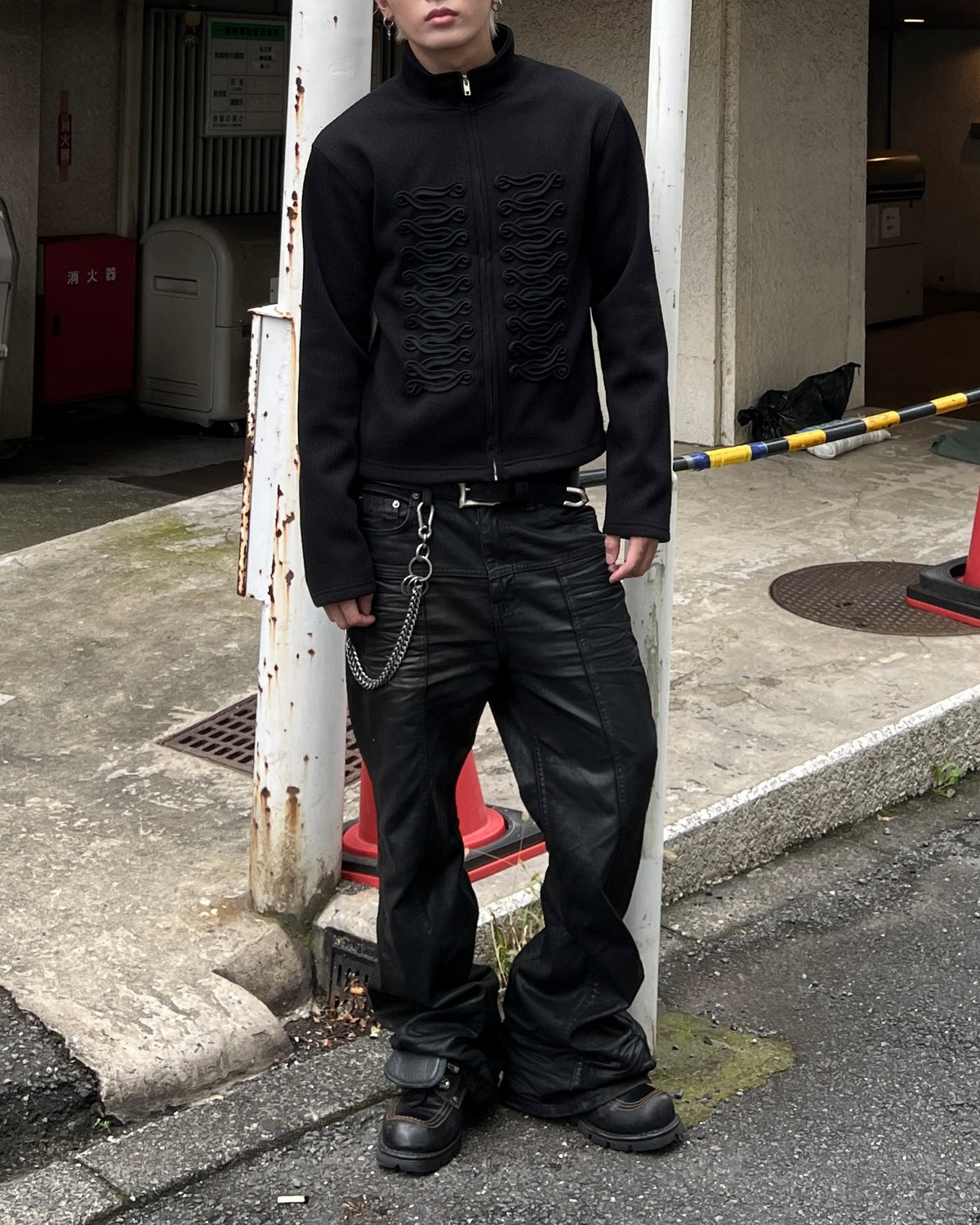大阪店WEB限定受注制【Chikashitsu +】napoleon details zip-up (2color)