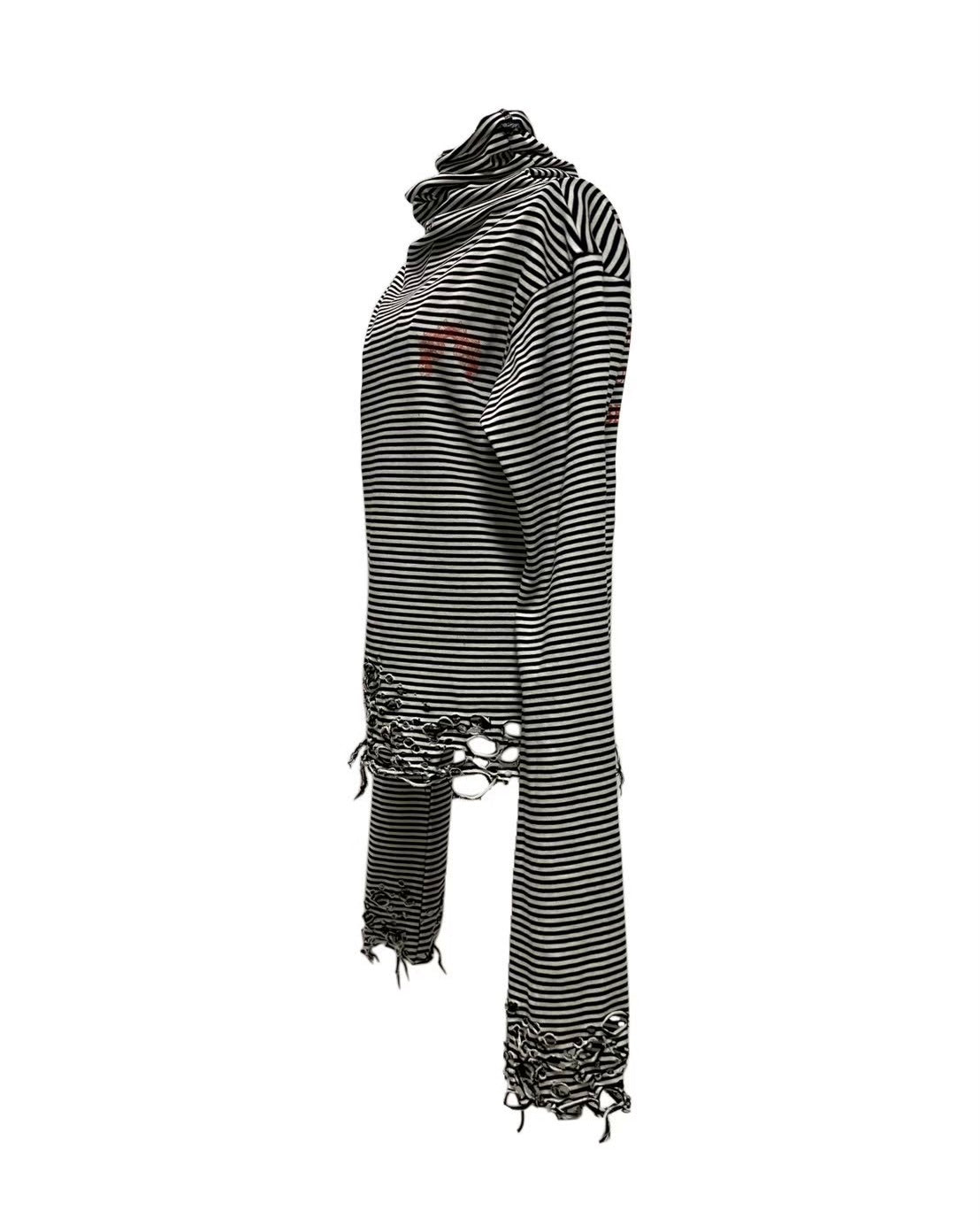 【YIKAI LABORATORY】GHOST FREQUENCY DISTRESSED TURTLENECK