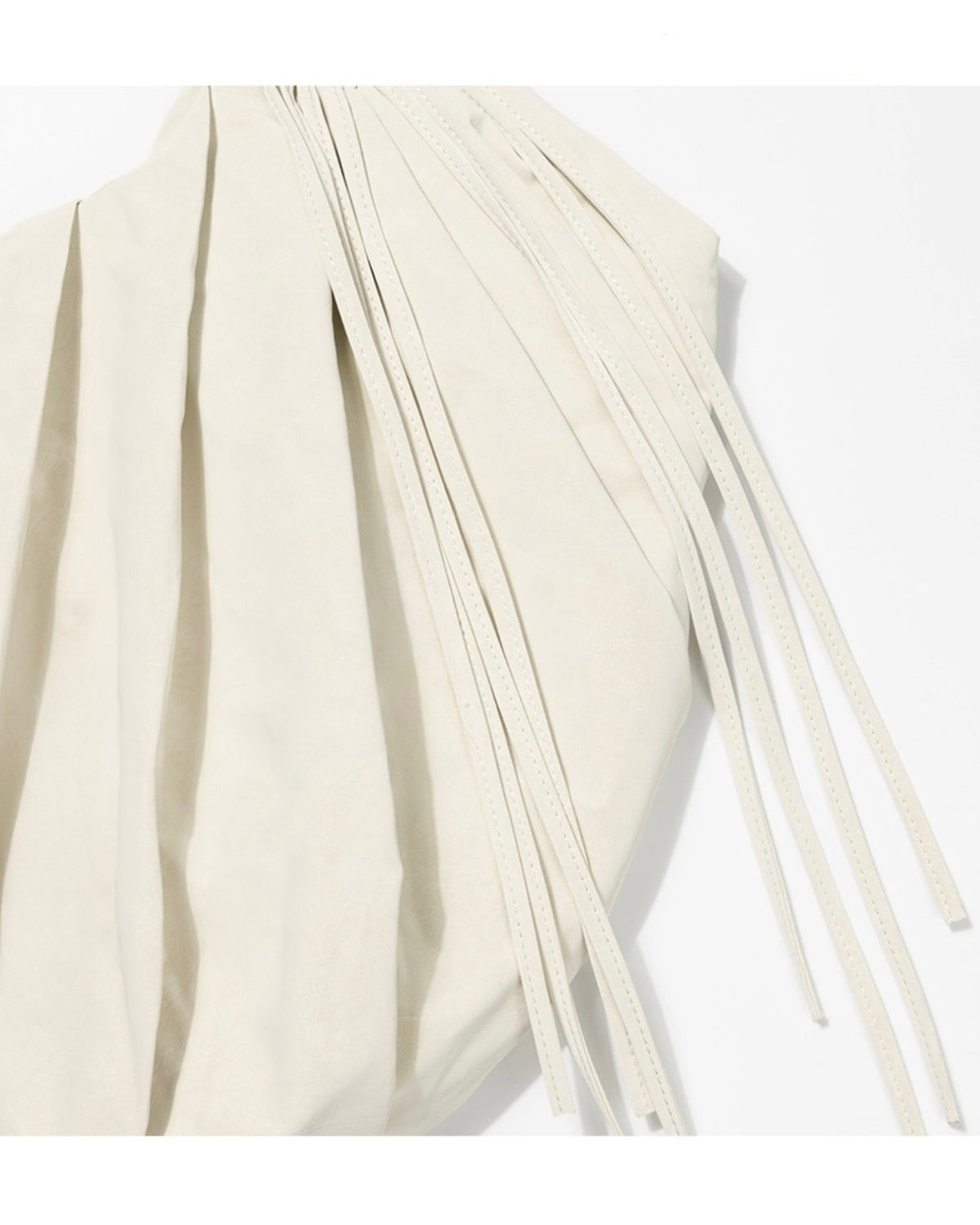 【FANCY CLUB】DRAPE FRINGE HOBO BAG