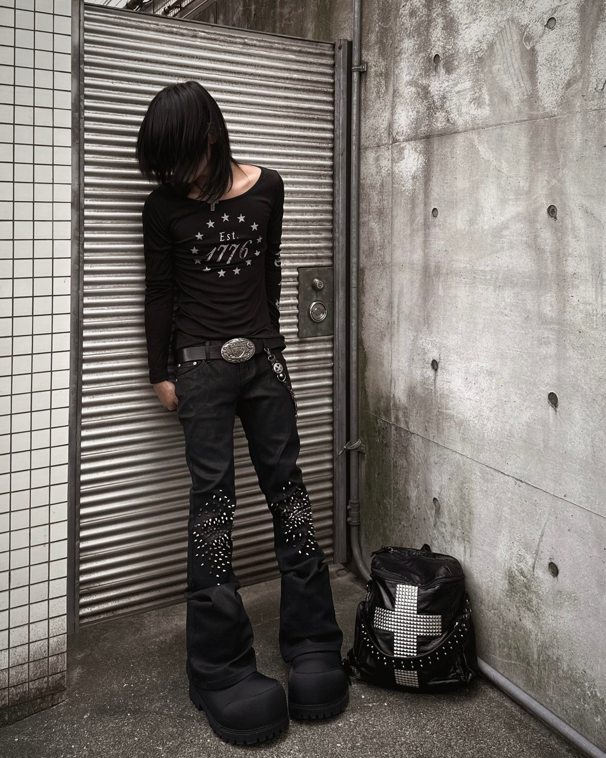国際配送【Never mind the XU】Est. 1776 Cross Long Sleeve