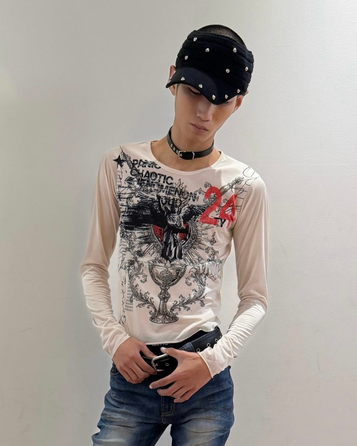 【LECYTO】Spike Studded Band Cap