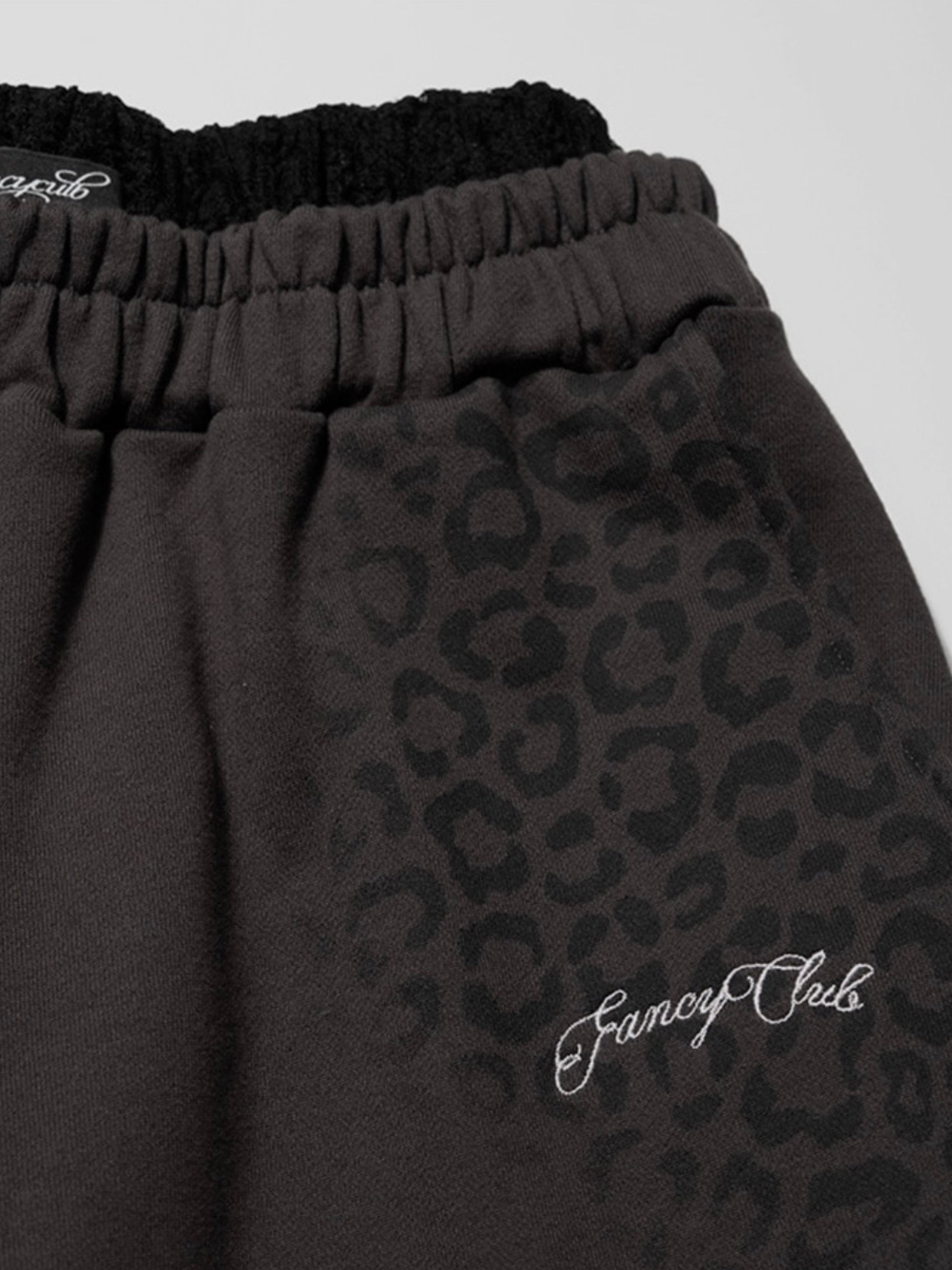 【FANCY CLUB】LEOPARD SAGGING BERMUDA PANTS