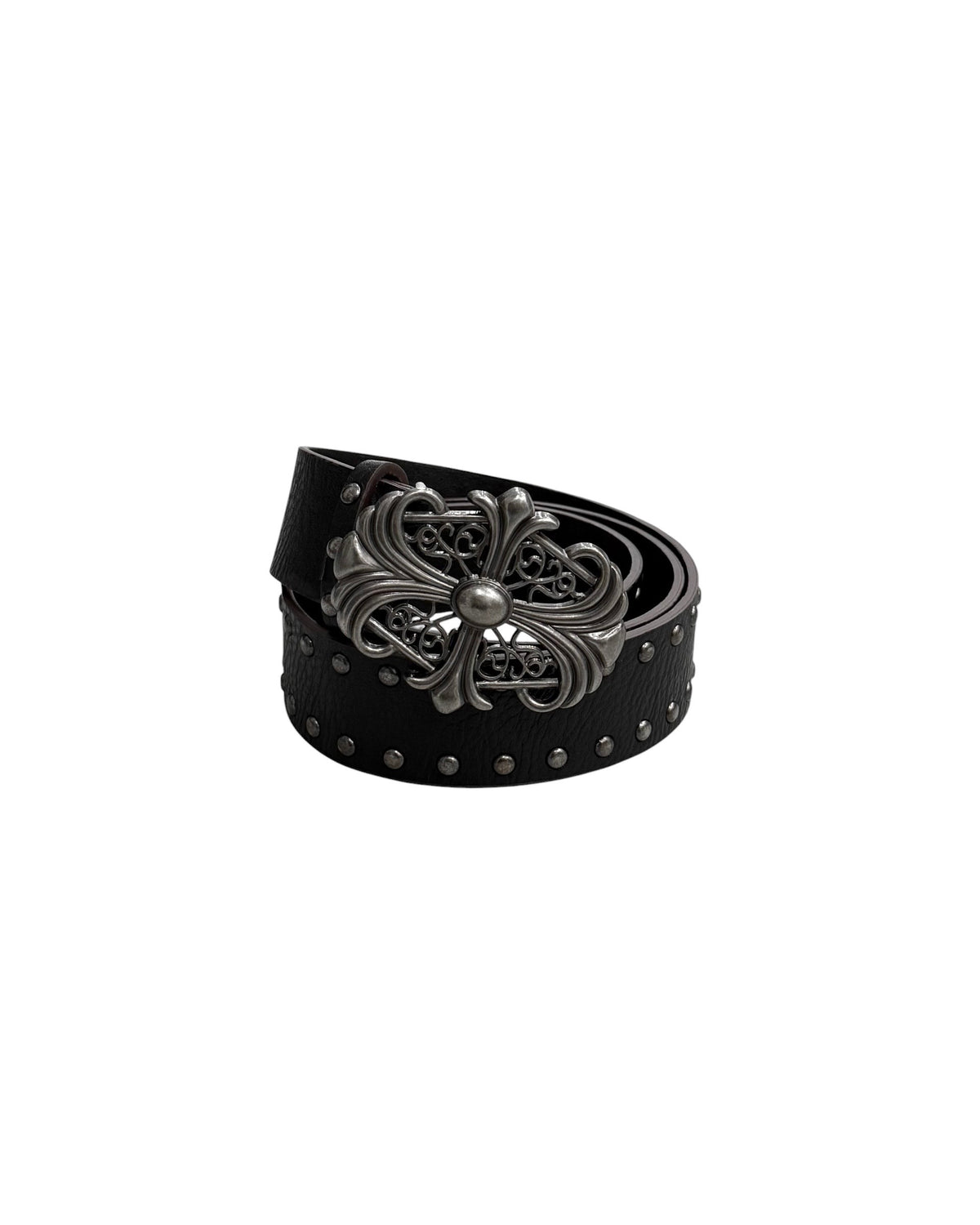 国際配送【Never mind the XU】Metal buckle punk studded belt