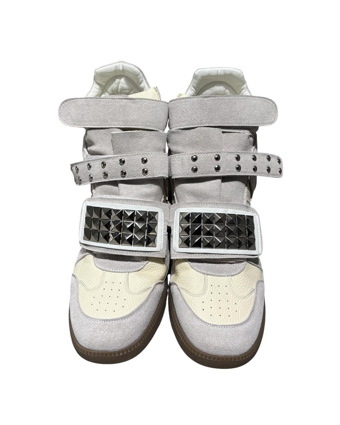 国際配送【Never mind the XU】Studs Wedge High Top Sneakers