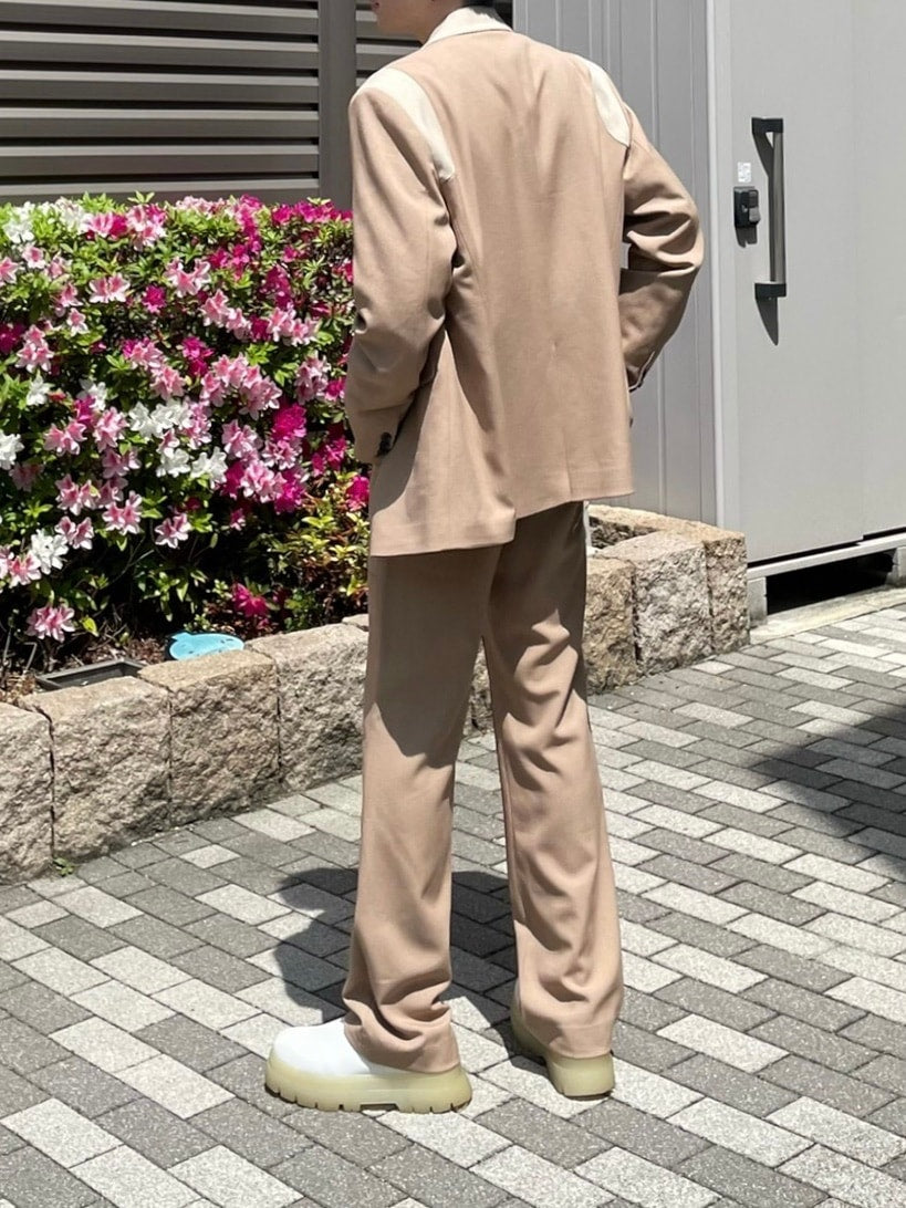 受注制【Chikashitsu +】set up varsity design jacket (2color)