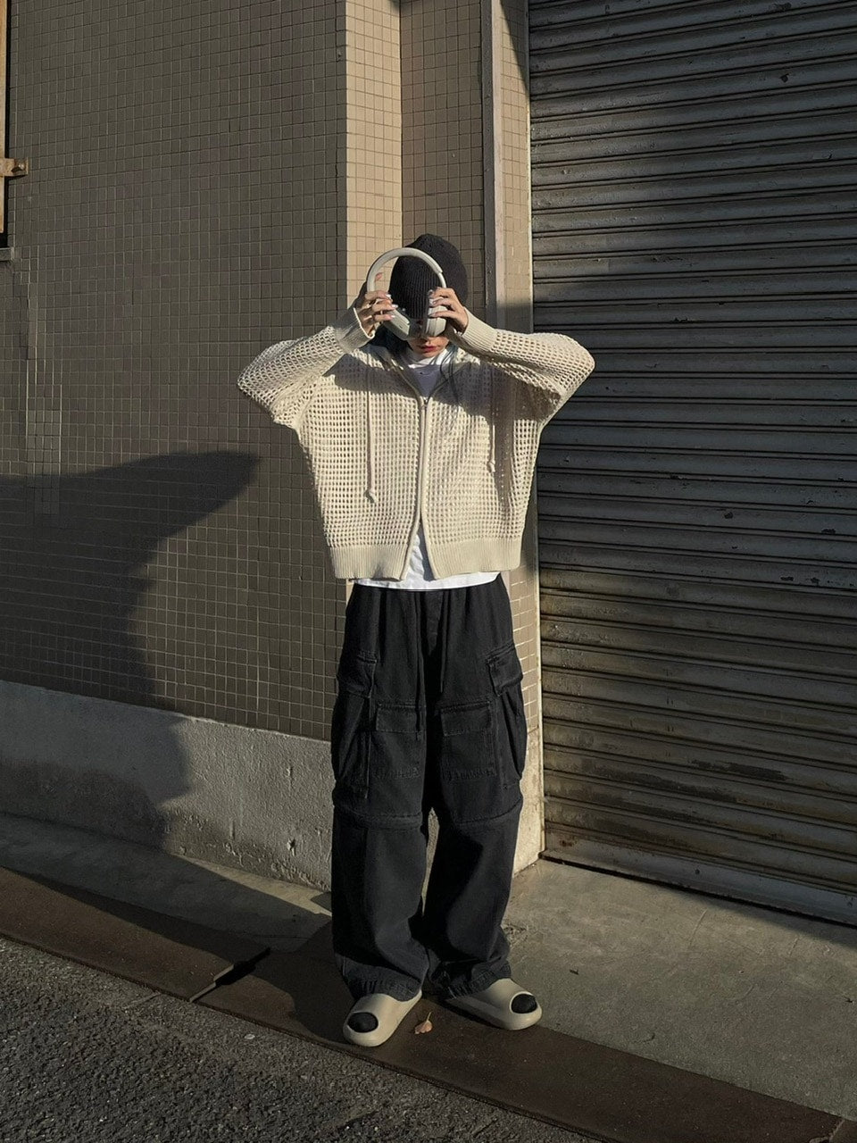 受注制【Chikashitsu +】mesh zip hoodie (5color) / 【チカシツプラス】メッシュ長袖ジップパーカー