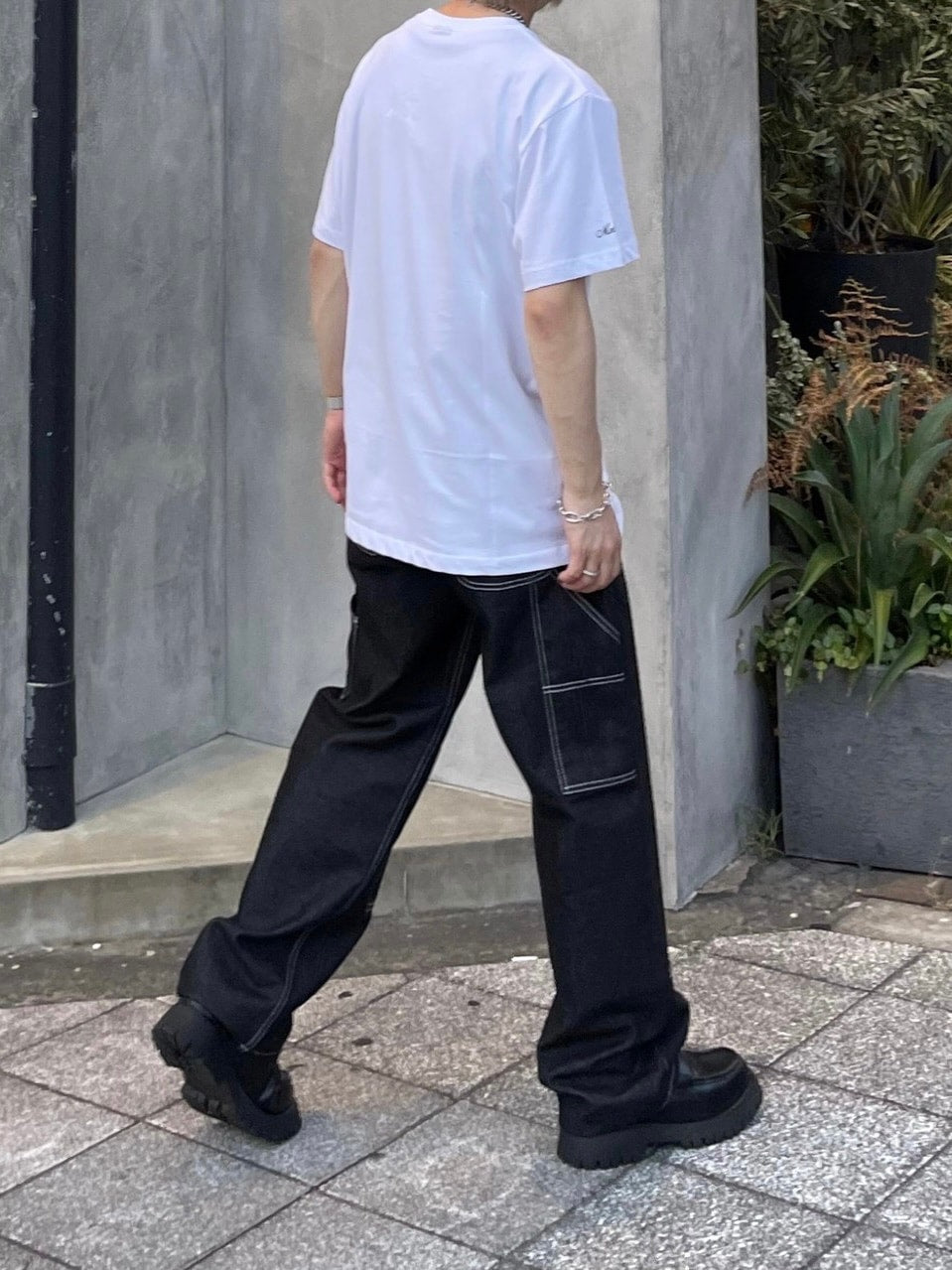 受注制【Chikashitsu +】stitch painter pants